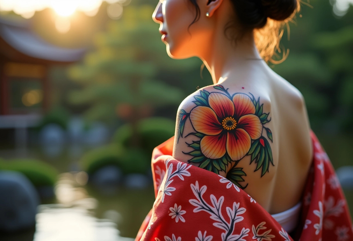 tatouage fleur